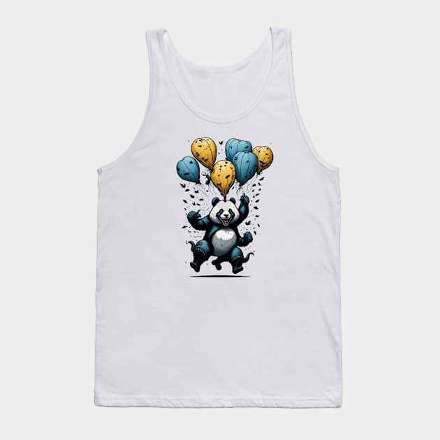 happy panda with baloons Tank Top by samsamteez